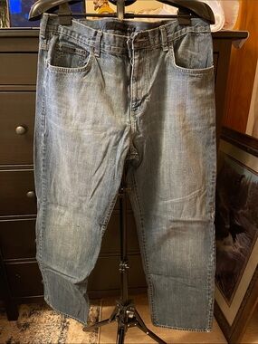 Calvin Klein Men's Light Wash Relaxed Denim Jeans